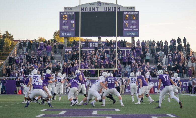 mount union football score