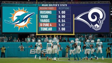 miami dolphins vs los angeles rams match player stats