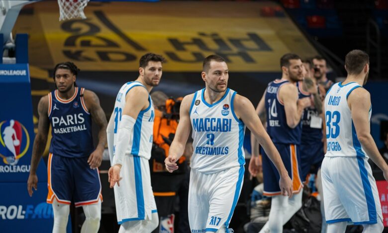 Maccabi Tel Aviv B.C. vs. Paris Basketball Match Player Stats
