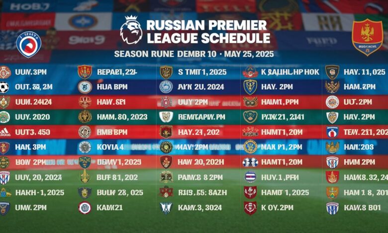 russian premier league schedule