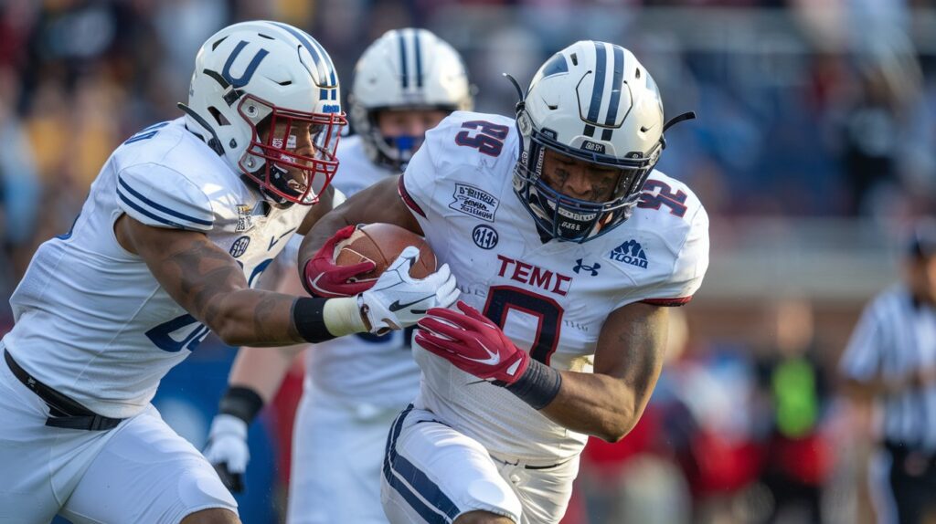 temple football vs uconn football match player stats