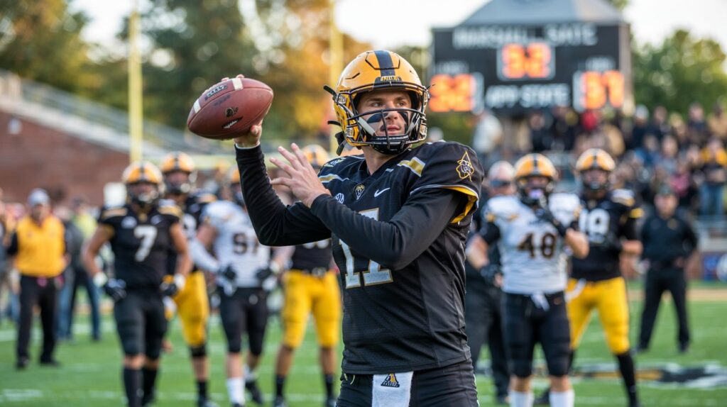 App State Mountaineers vs. Marshall Thundering Herd Football Match Player Stats