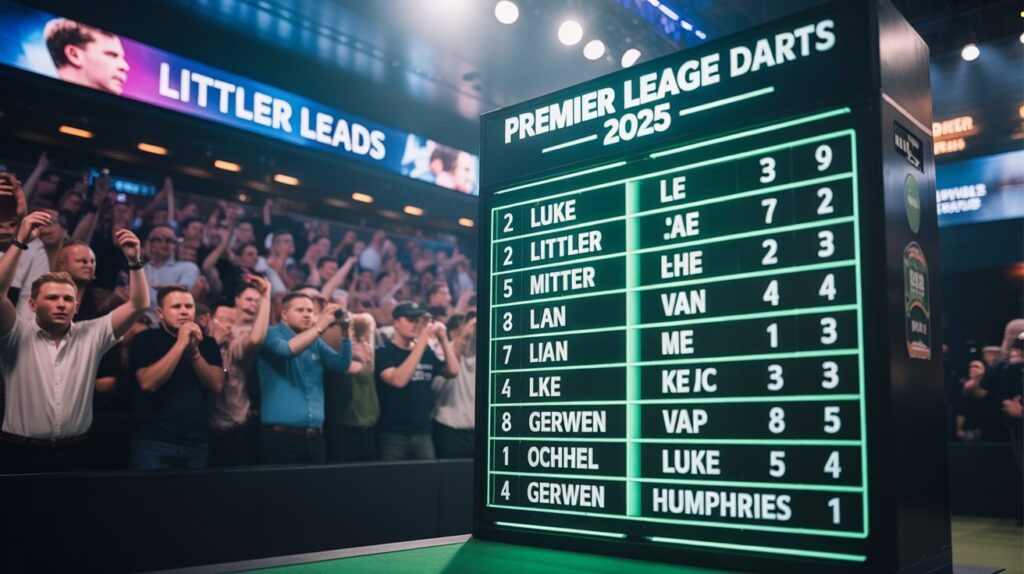 Premier League Darts Table