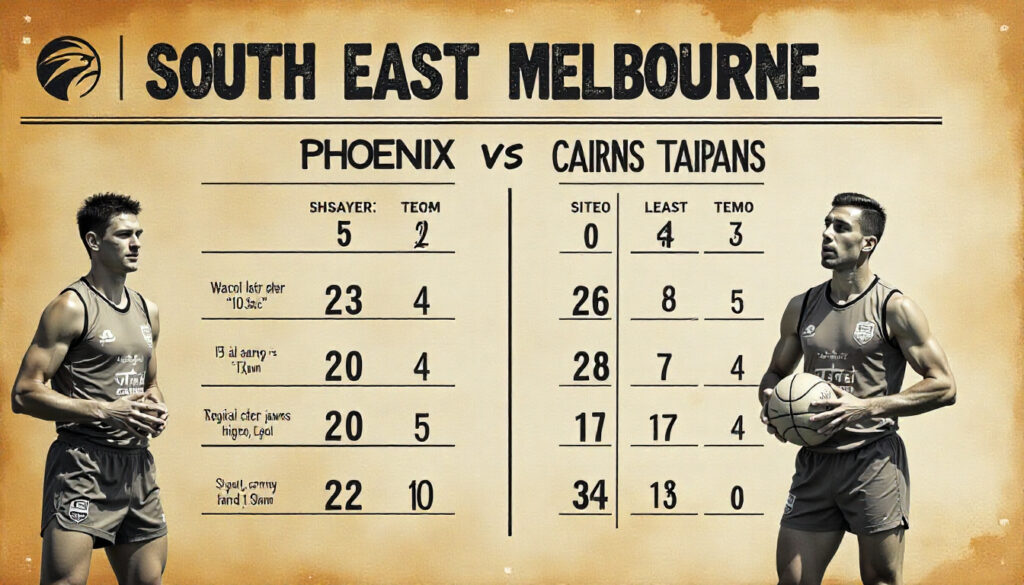 South East Melbourne Phoenix vs Cairns Taipans Match Player Stats