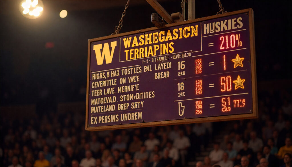 Washington Basketball vs Maryland Terrapins Mens Basketball Match Player Stats