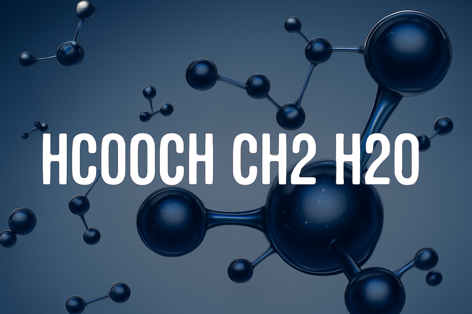 HCOOCH CH₂ H₂O