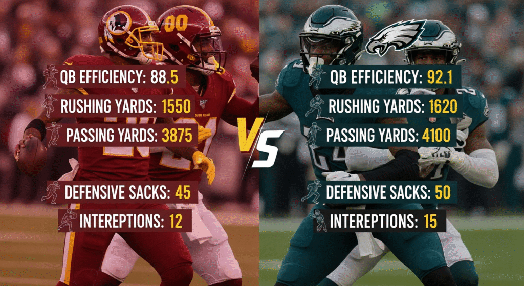 Washington Commanders vs Philadelphia Eagles Match Player Stats