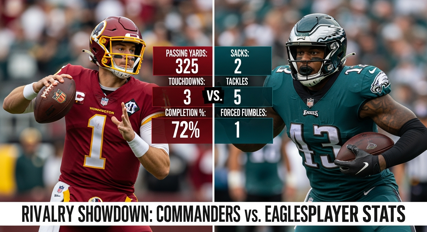Washington Commanders vs Philadelphia Eagles Match Player Stats